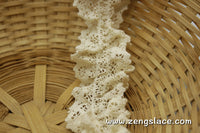 Beige elastic crochet lace trim/Vintage Lace Trim/Doll Lace/Cotton Lace Trim/Couture Trim/Lace by the yard, CL-10