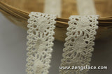 Beige cotton lace trim/Lace Curtain Trim/Crochet Lace Trim/Vintage Lace Trim/Bohemian Lace Trim/Lace Insertion Trim/Lace By the yard/CL-13-x