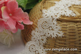 Guipure lace trim/Venise Lace Trim/Bridal Lace Trim/Wedding Dress Lace/Bridal Veil Lace/Off-White Lace Trim/Antique Lace Trim/VL-15