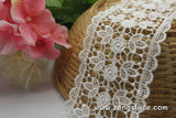 Guipure lace trim/Venise Lace Trim/Bridal Lace Trim/Wedding Dress Lace/Bridal Veil Lace/Off-White Lace Trim/Antique Lace Trim/VL-17-WH