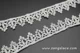 Guipure lace trim/Venise Lace Trim/Bridal Lace Trim/Wedding Dress Lace/Bridal Veil Lace/Off-White Lace Trim/Antique Lace Trim/VL-32