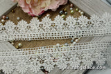 Guipure lace trim/Venise Lace Trim/Bridal Lace Trim/Wedding Dress Lace/Bridal Veil Lace/Off-White Lace Trim/Antique Lace Trim/GL-36