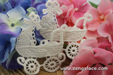 Beige lace applique pair、baby cart applique/Cute Patches/Cotton Patch/Cotton Applique/Lace Medallion/2 inch patch/priced for 2pc/LA-4-1