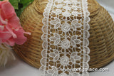 Guipure lace trim/Venise Lace Trim/Bridal Lace Trim/Wedding Dress Lace/Bridal Veil Lace/Off-White Lace Trim/Antique Lace Trim/VL-17-WH