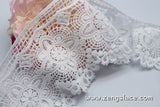 Guipure lace trim/Venise Lace Trim/Bridal Lace Trim/Wedding Dress Lace/Bridal Veil Lace/Off-White Lace Trim/Antique Lace Trim/VL-30-WH