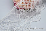 Guipure lace trim/Venise Lace Trim/Bridal Lace Trim/Wedding Dress Lace/Bridal Veil Lace/Off-White Lace Trim/Antique Lace Trim/VL-26-WH