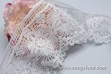 Guipure lace trim/Venise Lace Trim/Bridal Lace Trim/Wedding Dress Lace/Bridal Veil Lace/Off-White Lace Trim/Antique Lace Trim/VL-30-WH