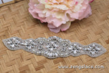 Bridal Belt/Bridal Sash/Wedding Dress Belt/Wedding Belt/Rhinestone Applique/Wedding Sash/Rhinestone Belt/Beaded Belt/RA-03