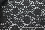 Floral lace fabric/black lace fabric/French Lingerie Lace Fabric/French Lace Fabric/Lace Dress Fabric/Lace by the yard /FL-09