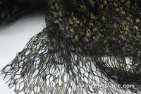 Golden dot lace fabric/black lace fabric/French Lace Fabric/Lingerie Lace Fabric/Lace Dress Fabric/Lace by the yard /FL-10