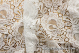 Floral lace fabric/Unique Bridal Lace Top/Bridal Jacket lace fabric/French Lingerie Lace Fabric/Raschel Lace Dress/Lace by the yard/FL-16