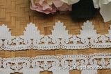 Guipure lace trim/Venise Lace Trim/Bridal Lace Trim/Wedding Dress Lace/Bridal Veil Lace/Off-White Lace Trim/Antique Lace Trim/GL-53