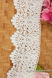 Guipure lace trim/Venise Lace Trim/Bridal Lace Trim/Wedding Dress Lace/Bridal Veil Lace/Off-White Lace Trim/Antique Lace Trim/EL-80