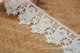 Guipure lace trim/Venise Lace Trim/Bridal Lace Trim/Wedding Dress Lace/Bridal Veil Lace/Off-White Lace Trim/Antique Lace Trim/GL-56