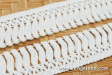 Fringe Trim/cotton lace trim/tassel lace/lace curtain trim/eyelash lace trim/off-white lace fabric/wedding lace/lace by the yard/CL-18