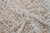 Leaf lace fabric/Unique Bridal Lace Top/Bridal Jacket lace fabric/ French Lingerie Lace Fabric/Lace Dress Fabric/Lace by the yard/FL-07