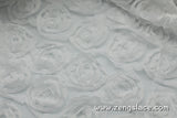 Rose lace fabric/Unique Bridal Lace Top/3D Lace Fabric/Floral Lace Fabric/Chiffon Lace/White lace fabric/Prom Dress/Lace by the yard/FL-08