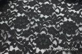 Floral lace fabric/black lace fabric/French Lingerie Lace Fabric/French Lace Fabric/Lace Dress Fabric/Lace by the yard /FL-09