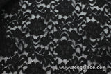 Floral lace fabric/black lace fabric/French Lingerie Lace Fabric/French Lace Fabric/Lace Dress Fabric/Lace by the yard /FL-09