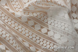 Off-White Lace Fabric/Boho Dress Fabric/Evening Dress Lace Fabric/Boho Wedding Dress/Lace Dress Fabric/French Lace Fabric by the yard/FL-11