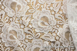 Floral lace fabric/Unique Bridal Lace Top/Bridal Jacket lace fabric/French Lingerie Lace Fabric/Raschel Lace Dress/Lace by the yard/FL-16