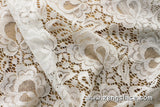 Floral lace fabric/Unique Bridal Lace Top/Bridal Jacket lace fabric/French Lingerie Lace Fabric/Raschel Lace Dress/Lace by the yard/FL-16