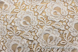 Floral lace fabric/Unique Bridal Lace Top/Bridal Jacket lace fabric/French Lingerie Lace Fabric/Raschel Lace Dress/Lace by the yard/FL-16