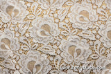 Floral lace fabric/Unique Bridal Lace Top/Bridal Jacket lace fabric/French Lingerie Lace Fabric/Raschel Lace Dress/Lace by the yard/FL-16