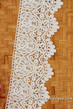 Guipure lace trim/Venise Lace Trim/Bridal Lace Trim/Wedding Dress Lace/Bridal Veil Lace/Off-White Lace Trim/Antique Lace Trim/EL-80