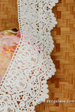 Guipure lace trim/Venise Lace Trim/Bridal Lace Trim/Wedding Dress Lace/Bridal Veil Lace/Off-White Lace Trim/Antique Lace Trim/EL-80