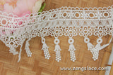 Guipure lace trim/Venise Lace Trim/Bridal Lace Trim/Wedding Dress Lace/Bridal Veil Lace/Off-White Lace Trim/Antique Lace Trim/GL-55