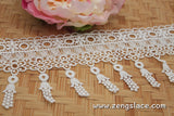 Guipure lace trim/Venise Lace Trim/Bridal Lace Trim/Wedding Dress Lace/Bridal Veil Lace/Off-White Lace Trim/Antique Lace Trim/GL-55