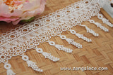 Guipure lace trim/Venise Lace Trim/Bridal Lace Trim/Wedding Dress Lace/Bridal Veil Lace/Off-White Lace Trim/Antique Lace Trim/GL-55