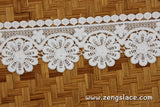 Guipure lace trim/Venise Lace Trim/Bridal Lace Trim/Wedding Dress Lace/Bridal Veil Lace/Off-White Lace Trim/Antique Lace Trim/GL-60