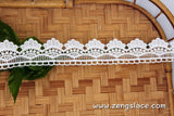 Guipure lace trim/Venise Lace Trim/Bridal Lace Trim/Wedding Dress Lace/Bridal Veil Lace/Off-White Lace Trim/Antique Lace Trim/GL-66-OW