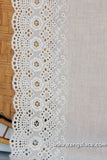 Eyelet Lace Trim/Antique Lace/Vintage Dress Lace/Boho Dress Lace/Vintage Wedding Dress/Lace Dress/Lace Fabric by the yard/EY-05