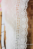 Eyelet Lace Trim/Antique Lace/Vintage Dress Lace/Boho Dress Lace/Vintage Wedding Dress/Lace Dress/Lace Fabric by the yard/EY-06