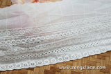 Eyelet Lace Trim/Antique Lace/Vintage Dress Lace/Boho Dress Lace/Vintage Wedding Dress/Lace Dress/Lace Fabric by the yard/EY-17