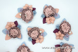 Wedding Corsage Garmet/Cute Patches/3D Flower Applique/Bridal Applique/Show Clips/Shoe Applique/Beaded Applique/Priced for one piece/DL-19