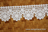 Guipure lace trim/Venise Lace Trim/Bridal Lace Trim/Wedding Dress Lace/Bridal Veil Lace/Off-White Lace Trim/Antique Lace Trim/GL-60