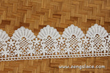 Guipure lace trim/Venise Lace Trim/Bridal Lace Trim/Wedding Dress Lace/Bridal Veil Lace/Off-White Lace Trim/Antique Lace Trim/GL-62-OW