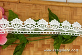 Guipure lace trim/Venise Lace Trim/Bridal Lace Trim/Wedding Dress Lace/Bridal Veil Lace/Off-White Lace Trim/Antique Lace Trim/GL-66-OW