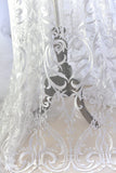 Off-White Bridal Lace Fabric Embroidered with Victorian Pattern/Unique Bridal Lace/Lace Wedding Dress/Evening Dress/Prom Dress Fabric/FL-55