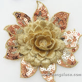 Rose Fabric flowers/Cute Patches/Wedding or DIY  Hair Bow Flowers Lace flowers/Lace Applique priced for one piece/DL-13