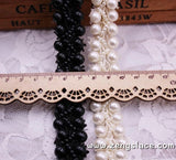 pearl beaded Trim/bridal sash trim/jewelry trim/pearl beading trim/luxury trim/heavy beading trimming/bead strip/DL-24