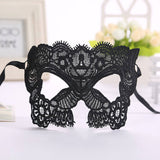 Masquerade Mask/Masks For Masquerade/Venetian Mask/Half Mask/Lace Mask/Masquerade Mask Men/Gift for her/Gift for him/LM-14-BL