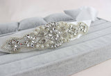 Bridal Belt/Bridal Sash/Wedding Dress Belt/Wedding Belt/Rhinestone Applique/Wedding Sash/Rhinestone Belt/Beaded Belt/RA-03