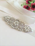 Bridal Belt/Bridal Sash/Wedding Dress Belt/Wedding Belt/Rhinestone Applique/Wedding Sash/Rhinestone Belt/Beaded Belt/RA-05