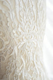 Bridal Lace Applique/Off-white Alencon Lace Applique/Boho Wedding Dress Applique/Prom Dress Applique/Luxury applique/ALA-89