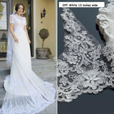 Bridal Lace Trim/Off-White Lace Trim/Off-White Alencon lace trim/Boho Wedding Dress Lace/Lace Wedding Dress/Bridal Veil Lace Trim/AL-64